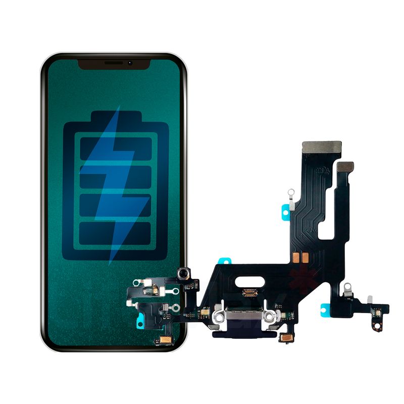 GENERICO - Flex de Carga Compatible con IPhone 11 Conector Lightning