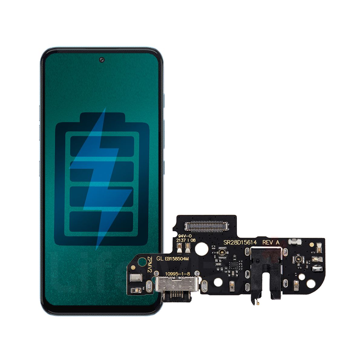 GENERICO - Flex de Carga para Motorola Moto G71 Conector Tipo C