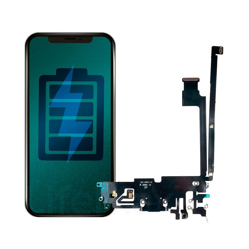 GENERICO - Flex de Carga Compatible con IPhone 12 Pro Max Lightning
