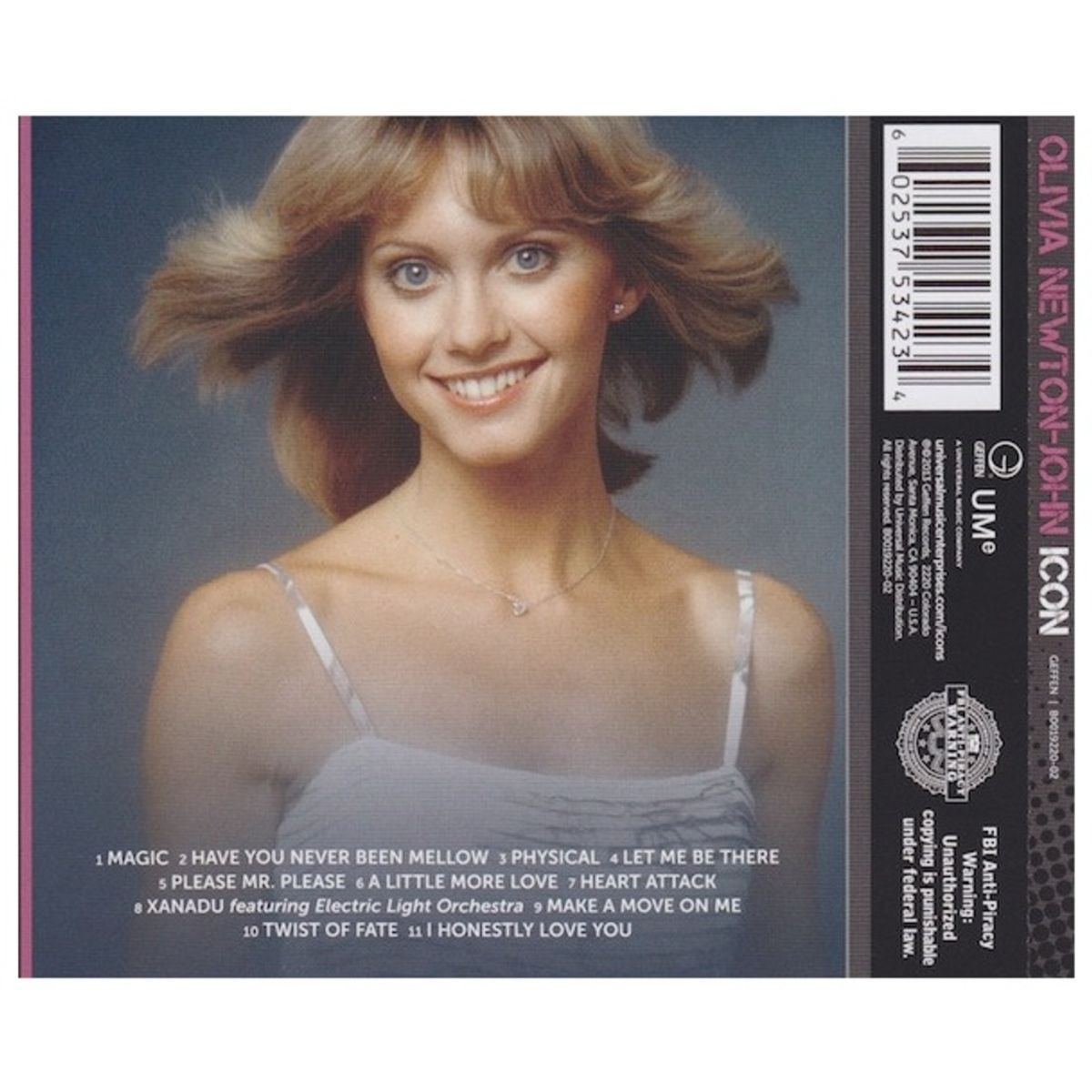 HITWAY MUSIC - OLIVIA NEWTON JOHN - ICON - CD HITWAY MUSIC