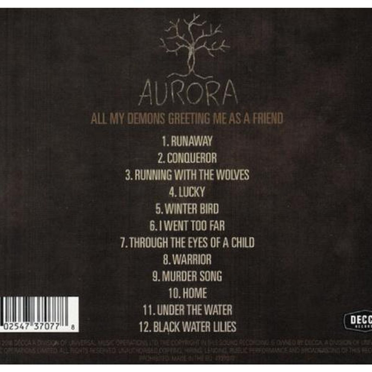 HITWAY MUSIC - AURORA - ALL MY DEMONS GREETING ME AS A FRIEND - CD