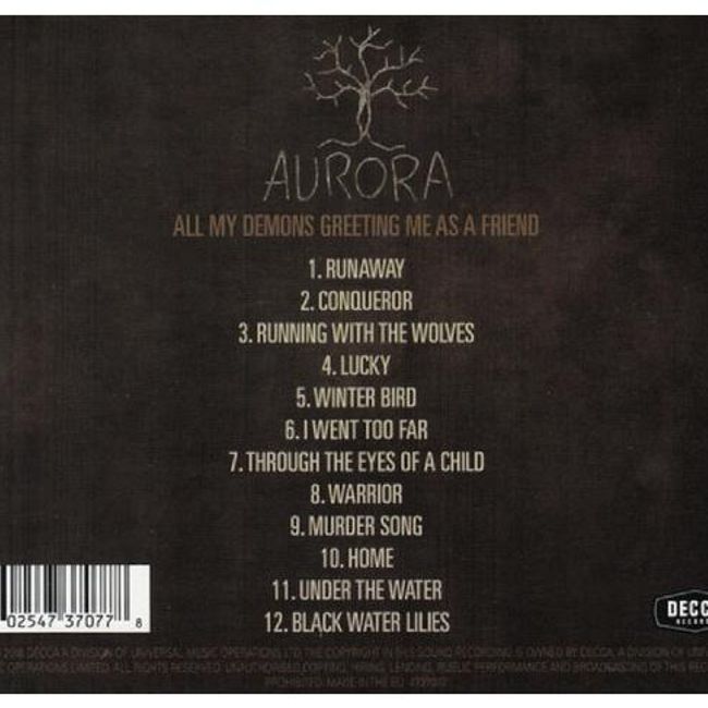 HITWAY MUSIC - AURORA - ALL MY DEMONS GREETING ME AS A FRIEND - CD