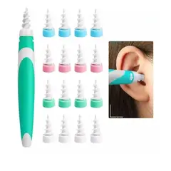 OFERTABKN - Kit de Limpieza para Orejas 16 puntas blandas limpiador oído
