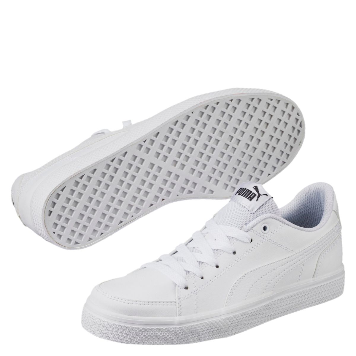 PUMA - Court Point Vulc V2 Zapatilla Urbana Niño Blanco (35.5 a 38) Puma