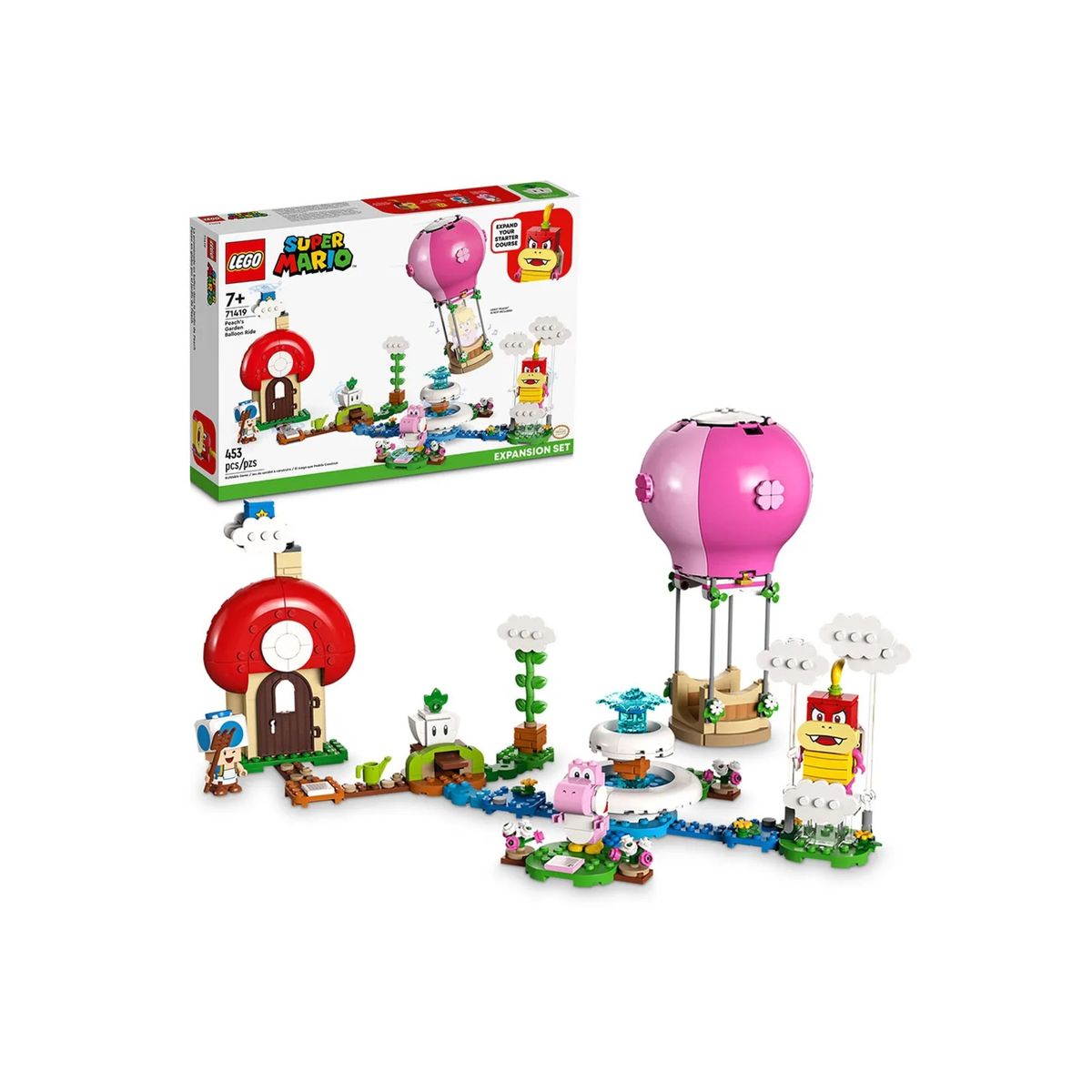 LEGO - LEGO Set de Expansión: Paseo en globo por el jardín de Peach - 71419 LEGO