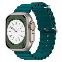 GAOR - Correa Oceánica Para Apple Watch Watch Ultra VERDE PETRÓLEO 38-41mm