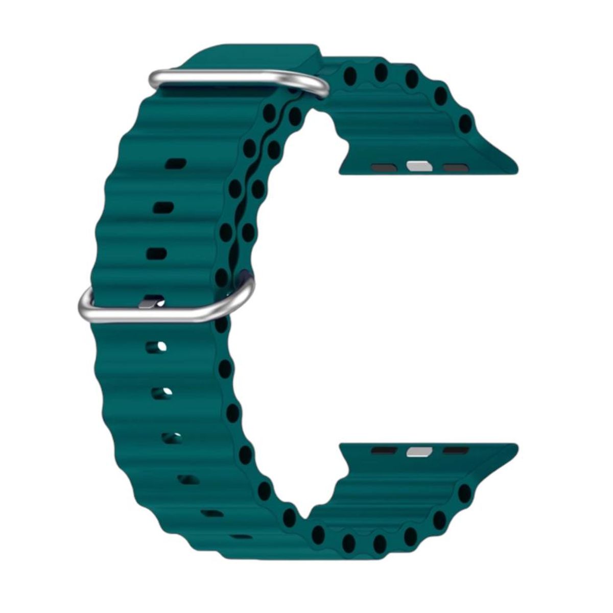 GAOR - Correa Oceánica Para Apple Watch Watch Ultra VERDE PETRÓLEO 38-41mm