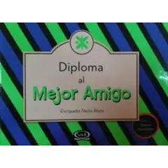 VERGARA Y RIBA - Libro DIPL0MA AL MEJOR AMIGO