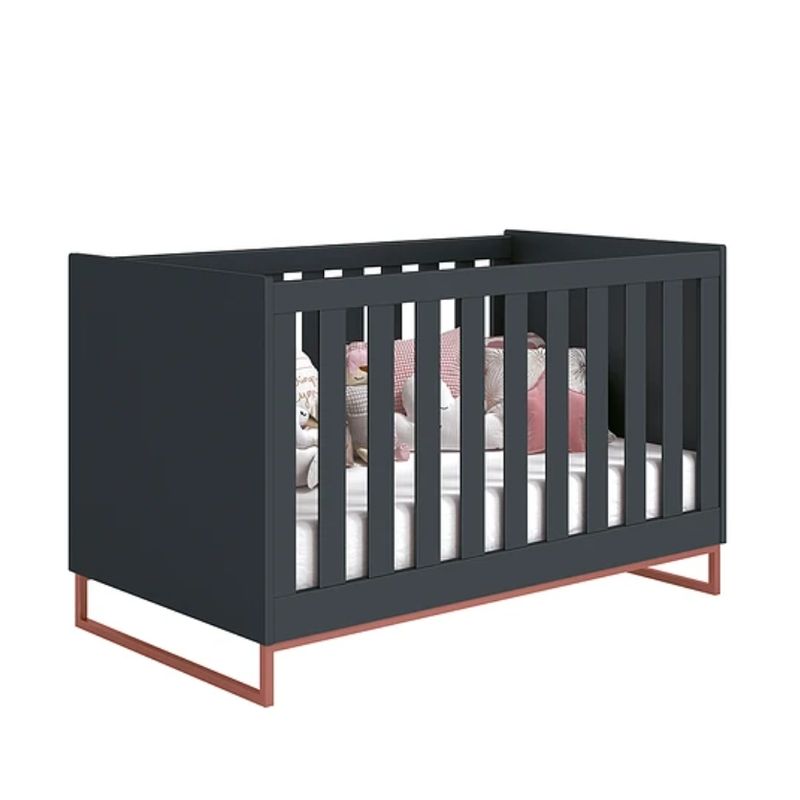 KIDSCOOL - CUNA NOAH DESING INDUSTRIAL GRAFITO BASE COBRE - 23245