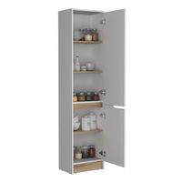 Mueble Alacena 2 Puertas Blanco 205x70x35.8 cm