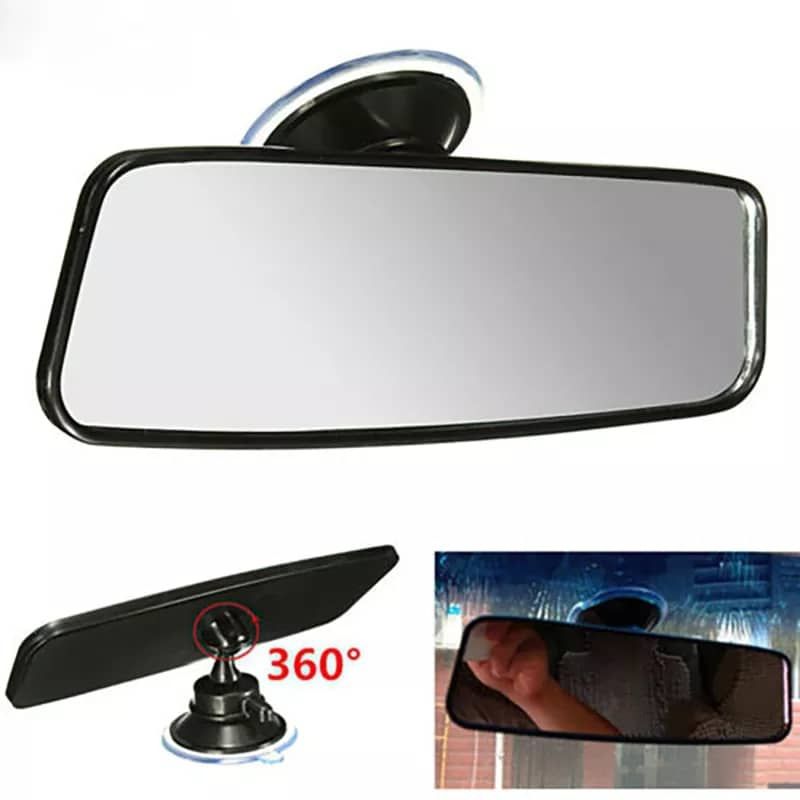 GENERICO - Espejo retrovisor universal con ventosa o sopapo para auto