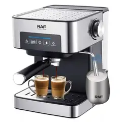 SOKANY - Máquina Café Espresso Espumador De Leche Antigoteo Raf R136 Color Plateado
