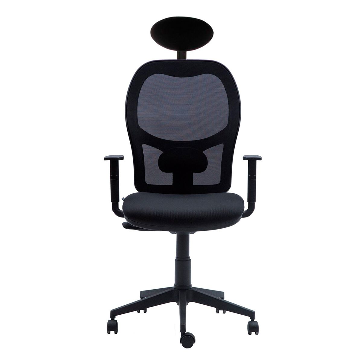 CONTATTO - Silla Ergonómica Italiana Q3 Negra Con Cabecero