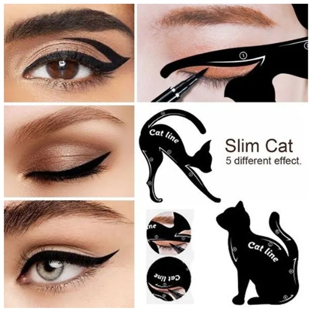 GENERICO - Cat Line Plantilla Para Delineados De Ojos Perfecto