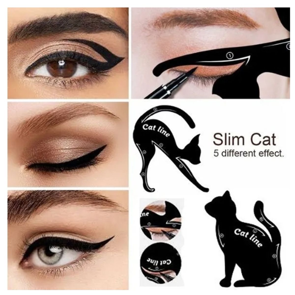 GENERICO - Cat Line Plantilla Para Delineados De Ojos Perfecto