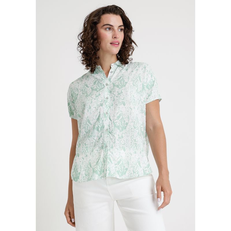 CANADIENNE - Blusa De Mujer Modelo Simos Color Verde Claro Canadienne