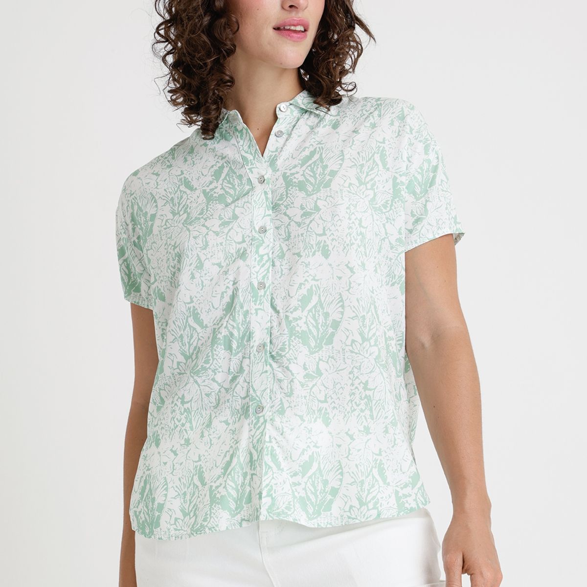 CANADIENNE - Blusa De Mujer Modelo Simos Color Verde Claro Canadienne