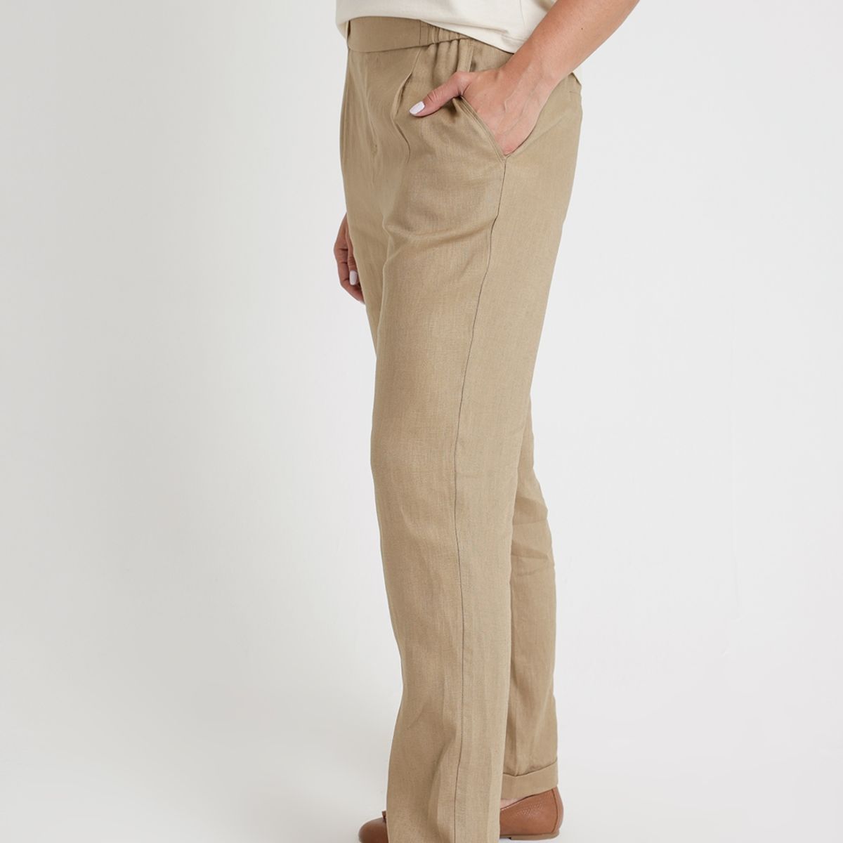 CANADIENNE - Pantalón De Mujer Modelo Clara Color Taupe Canadienne