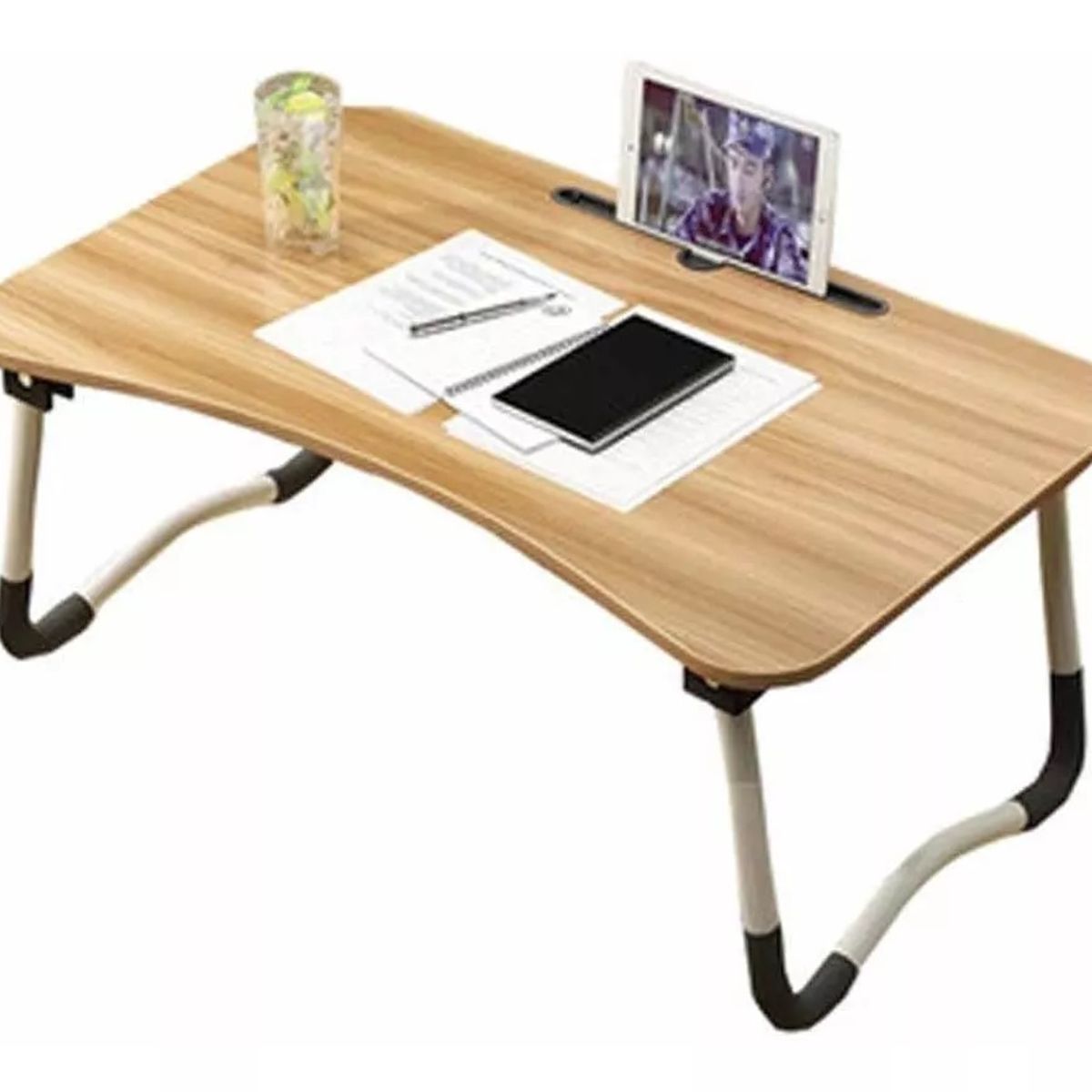 GENERICO - Mesa Plegable Para Cama Y Notebook Multifuncional De Madera