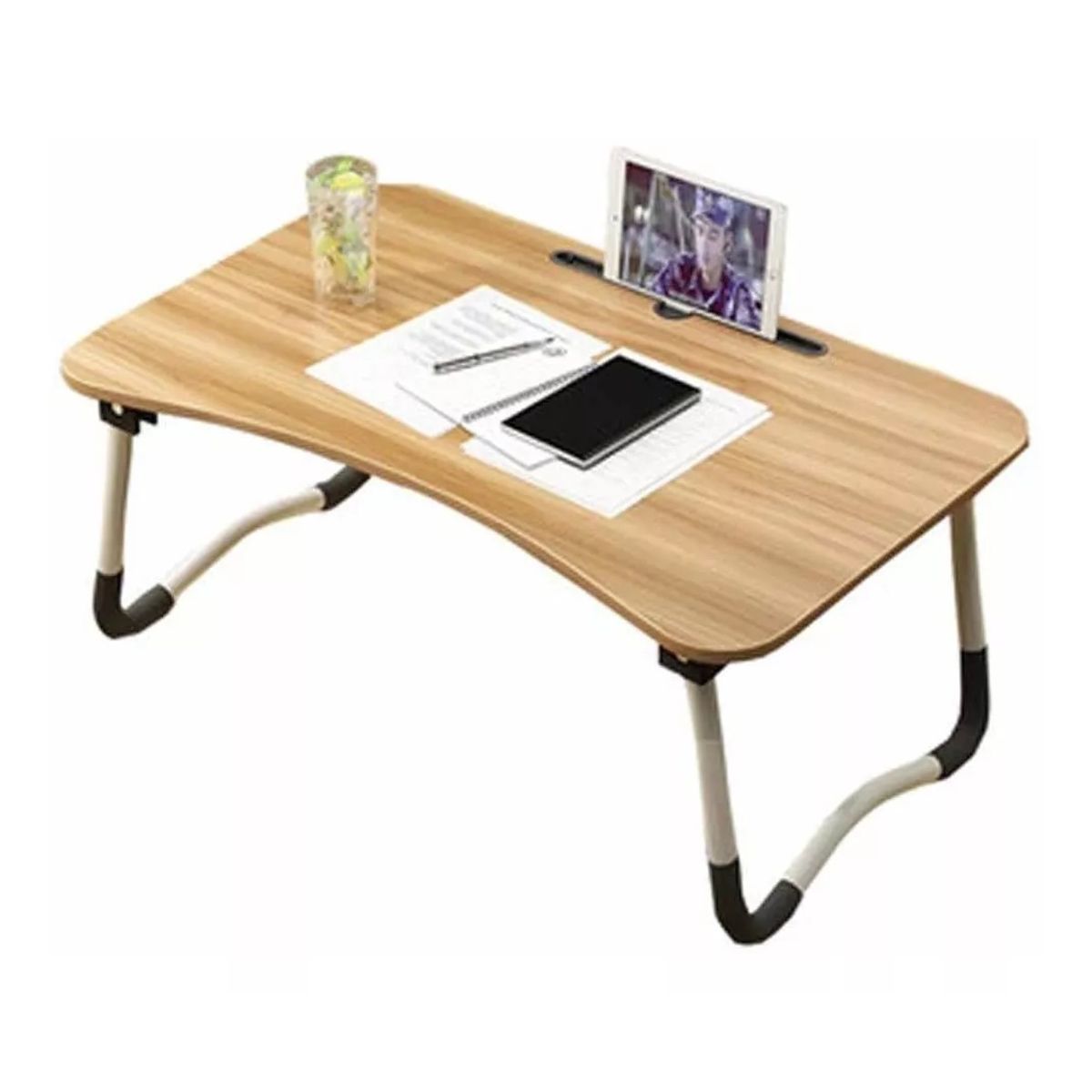 GENERICO - Mesa Plegable Para Cama Y Notebook Multifuncional De Madera
