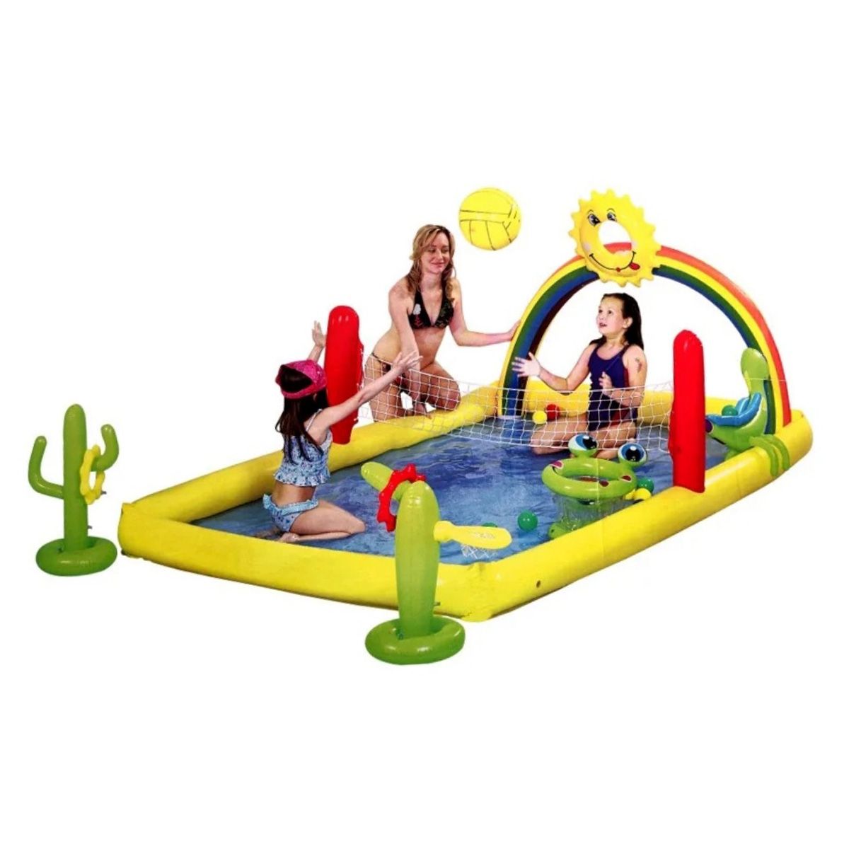 GENERICO - Piscina Inflable Multifunción 5 En 1 Niños Voleibol Juegos