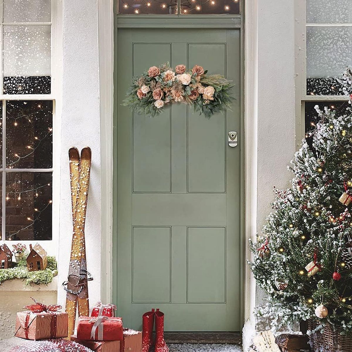 WELDMON - Arreglo macetero con flores artificialespara bodasfiestas