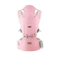 LUBABYCAS - Portabebé Ergonómico Multifuncional 3 En 1 Rosado