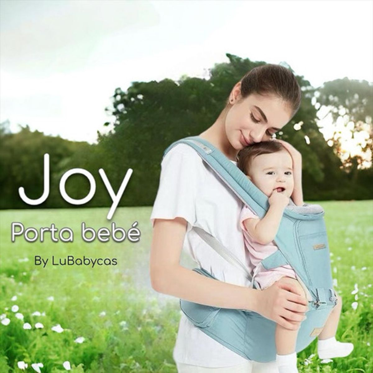 LUBABYCAS - Portabebé Ergonómico Multifuncional 3 En 1 Lubabycas Rosado