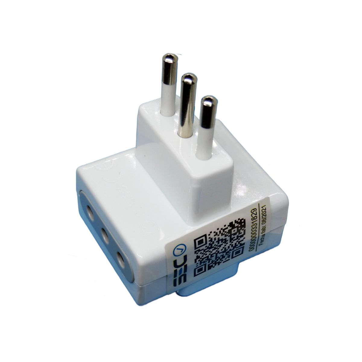 MACROTEL - Adaptador Enchufe Triple - Macrotel - Certificado Sello Sec