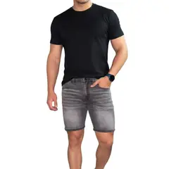 D'JOE - Short Jeans Cortos Hombre Mosaico