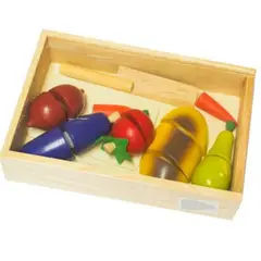 OEM - Corta Frutas De Madera Con Velcro Juguete Didactico 8 Pzas