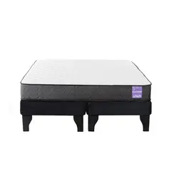 5 SUEÑO - Cama Europea King 180x200 cm Base Colchón Negro