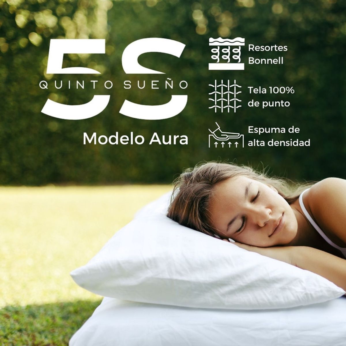 5 SUEÑO - Cama Europea King  Respaldo Capitoné Madera Rosado