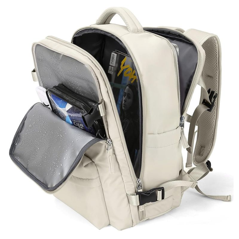 WELDMON - mochila viajecon Puerto de USB y Zapato Compartimentonegro