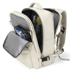 WELDMON - Mochila viajecon Puerto de USB y Zapato Compartimentonegro