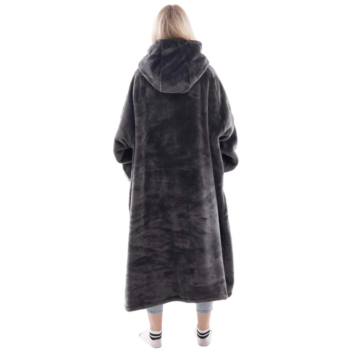 WELDMON - bata frazada polerones con mangas y bolsillo gigante