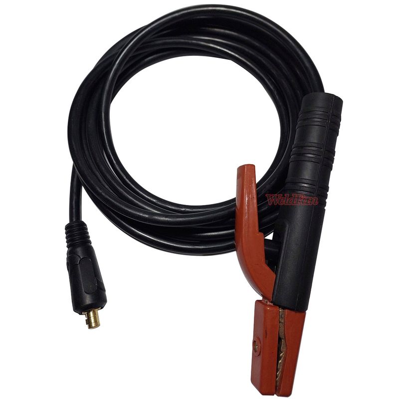 GENERICO - Porta Electrodo 5 Mts Cable Flexible Para Soldar  Macho 10-25