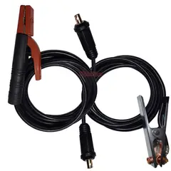 GENERICO - Porta Electrodo 5mts Tierra De 3mts - Cable Flexible - Macho 35-50