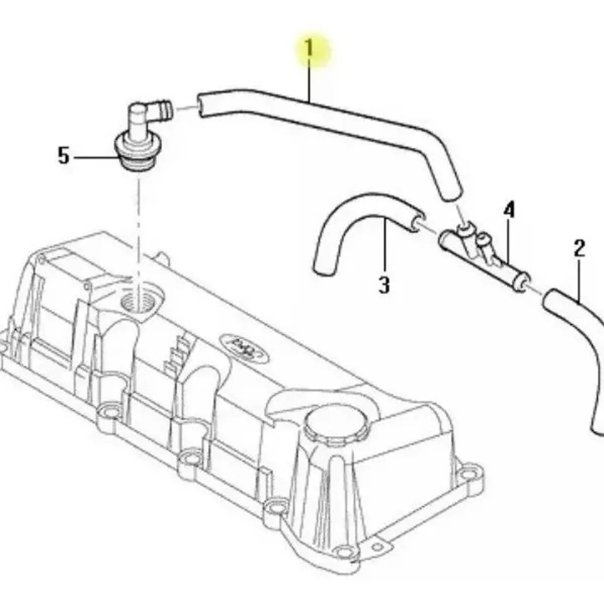 KUANGYE - Válvula Pcv para Ford Fiesta Ka Ecosport 1.6 Rocam