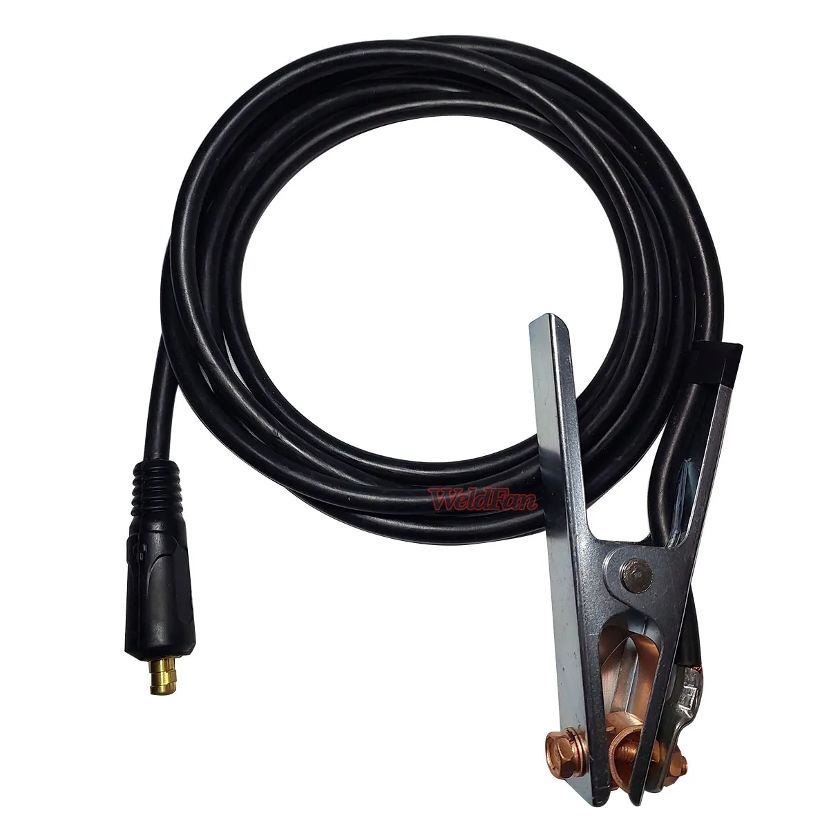 GENERICO - Pinza Tierra Con Cable 3 Mts - Cable Flexible Macho 10-25