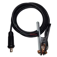 GENERICO - Pinza Tierra Con Cable 3 Mts - Cable Flexible Macho 35-50