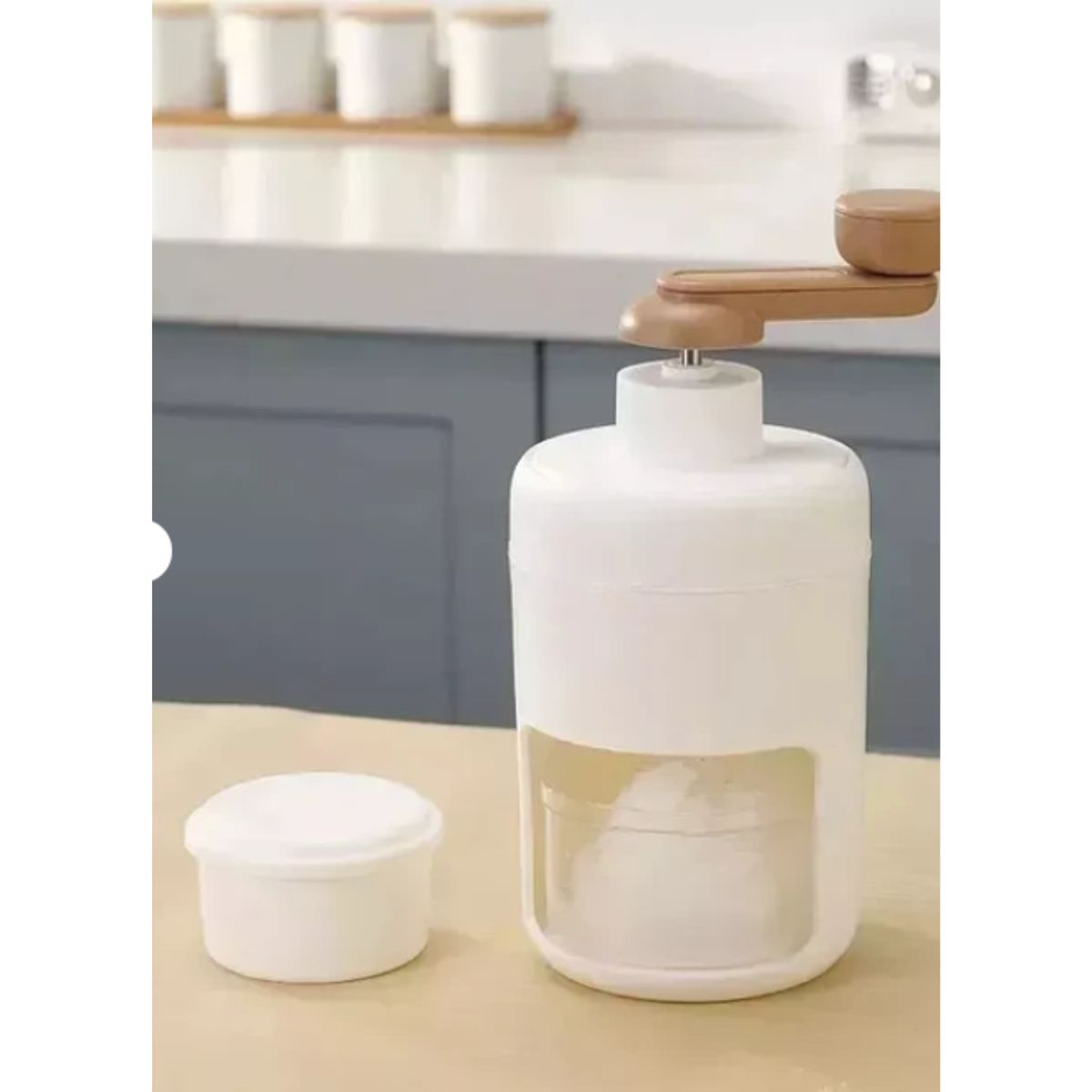 GENERICO - Maquina Trituradora De Hielo Manual Batidos De Mano blanco