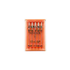 JANOME - Set de 6 cajas de agujas punta de bola N°11 para máquinas de coser