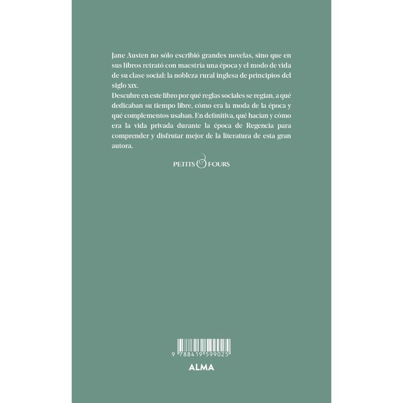 ALMA - Libro PETIT FOURS JANE AUSTEN