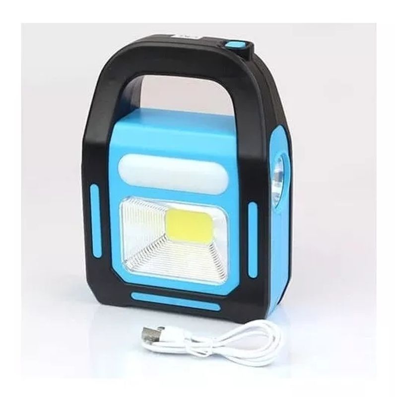 GENERICO - Linterna Led Solar 3 En 1 Usb Recargable