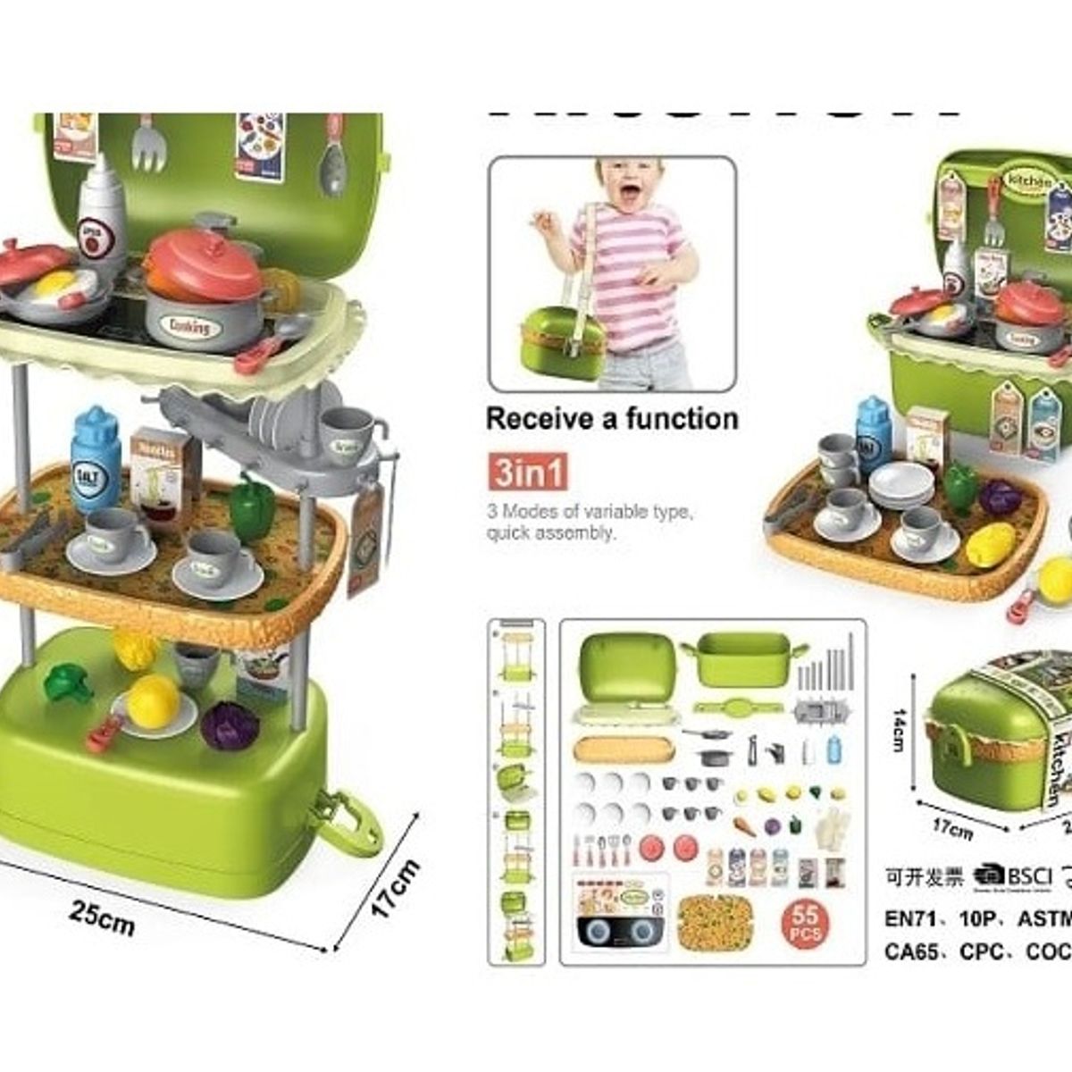 GENERICO - Juguete maleta de cocina para niños