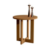 Mesa Lateral Rendonda Be Caramelo