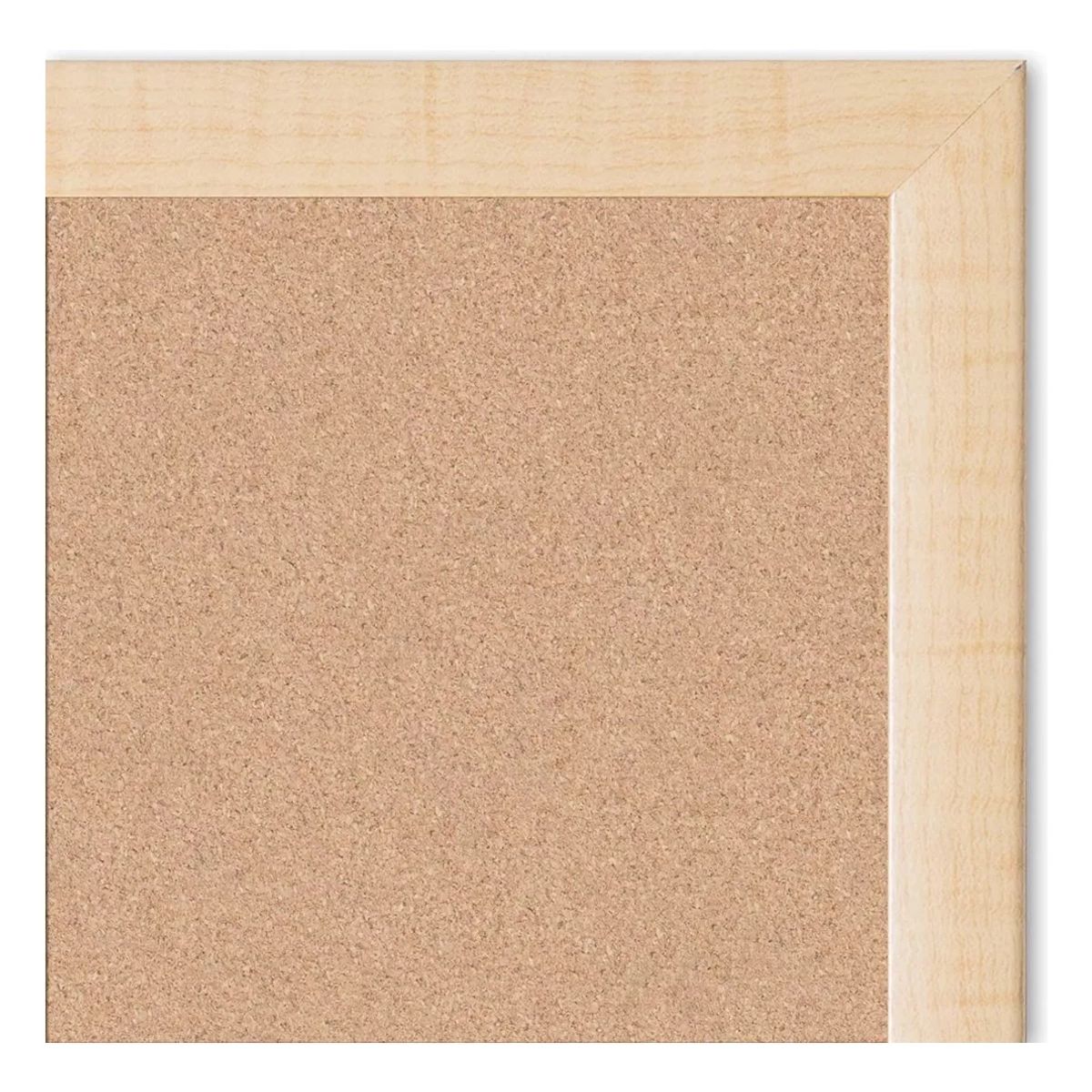GENERICO - Pizarra Corcho 40 X 60 Borde Madera Resistente + Fijadores