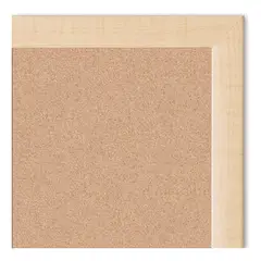 GENERICO - Pizarra Corcho 40 X 60 Borde Madera Resistente + Fijadores