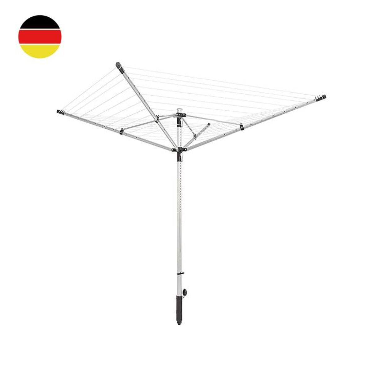 LEIFHEIT - Tendedero de exterior 50 m. de cable de colgar aluminio